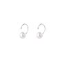 Sterling Silver Natural Pearl Earrings Hypoallergenic Ears