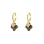 Sterling Silver Clover Gold Plated Earrings