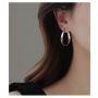 Mobius Sterling Silver Ultra Light Large Circle Earrings